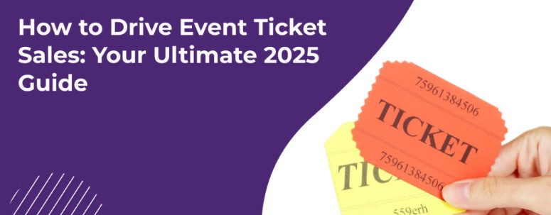 Complete guide infographic showing steps to sell event tickets online