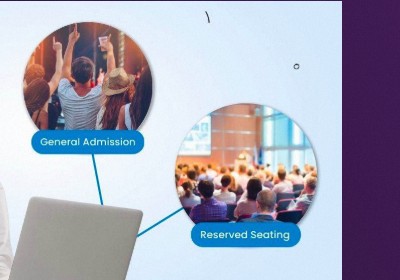 Comparison of a crowded, seated venue with reserved seating.