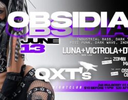 OBSIDIAN, a night of cutting edge dark electronic/goth/industrial& darkwave